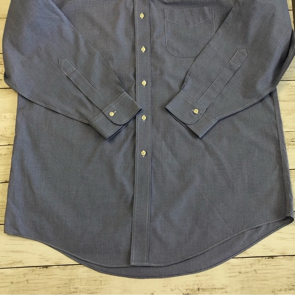 BROOKS BROTHERS Classic Men Long Sleeve Casual Button Down Shirt Sz 16 1/2 -32 - Picture 7 of 14